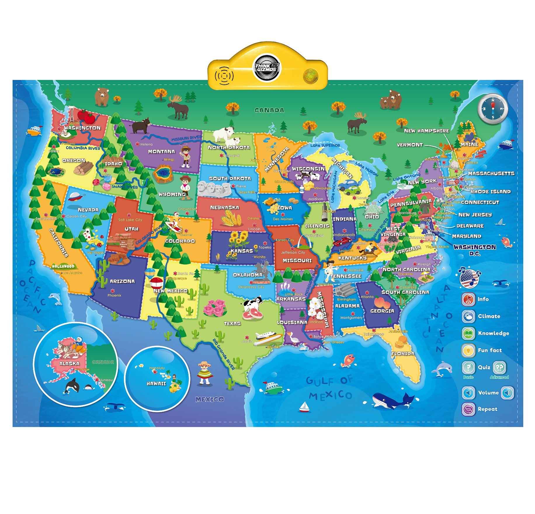 Free Interactive Map Of Usa , Free HTML5/JavaScript United States Map